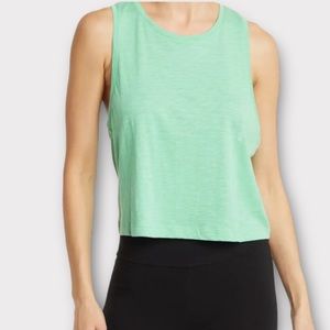 Z by Zella Tank Top Medium Training Racerback Activewear Green Katydid Green NWT
